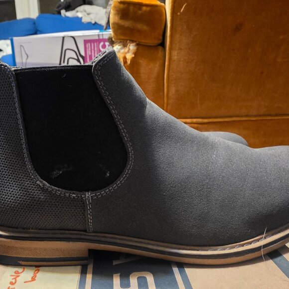 Men's gray Steve Madden m-gralin Chelsea boots in size 8D - Picture 4 of 7